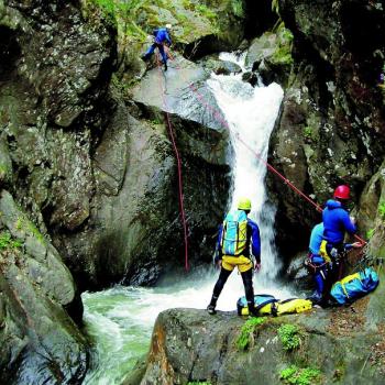 Action und Spaß beim Canyoning - (c) Imst