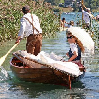 Trachtenpärchen bei der Gössl Lateiner Regatta am 26. August am Mattsee - (c) Salzburger Seenland