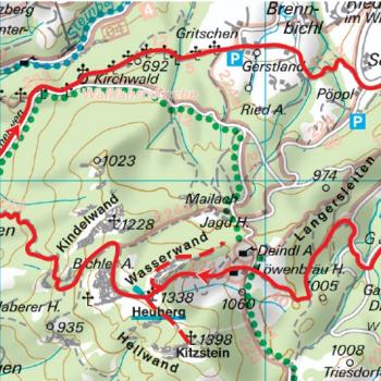 Heuberg im Chiemgau Wanderkarte