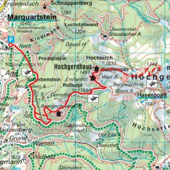 Wanderkarte Wanderung zum Hochgern