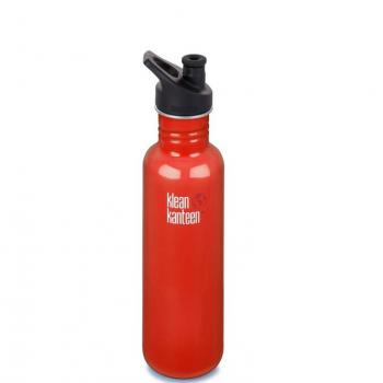 Kleen Kanteen Classic + Sports Cap - Trinkflasche mit 800ml Füllmenge