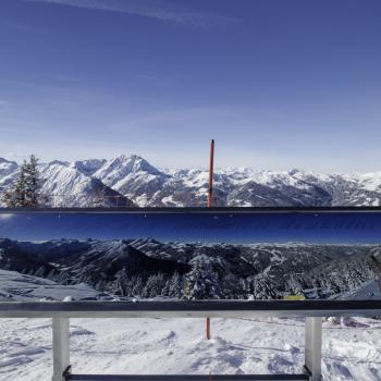 Salzburger Land, Zauchensee, Panoramatafel Rosskopf