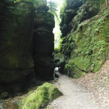 Sachsen Sächsische Schweiz Malerweg Uttewalder Felsentor