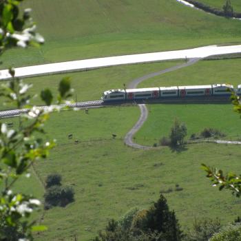 Schliesee Auracher Köpfel Blick ins Tal und auf die BOB