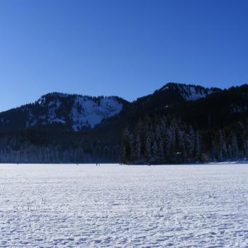 Schliersee zugefrorener Spitzingsee