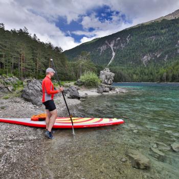 Auch in Imst ist der Trend 'Stand Up Paddling' angekommen - (c) Björn Nehrhof/Imst