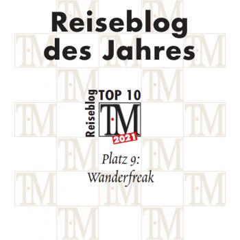 Wanderfreak.de unter den Top 10 der Reiseblogs 2021