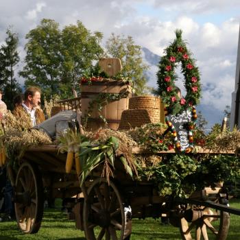 Dankfeste in der Silberregion Karwendel - Erntedankwagen