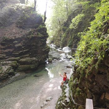 Die Schlucht und seinen Becken spenden im Sommer angenehme Kühle - (c) Christine Kroll