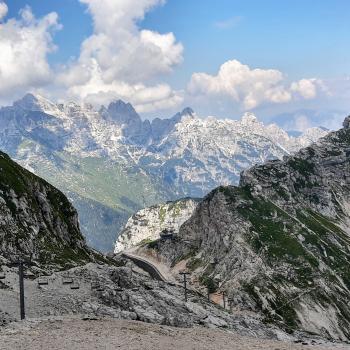 Der Blick reicht weit über den Triglav Nationalpark - (c) Christine Kroll