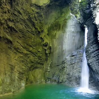 Der Wasserfall Slap Kozjak zählt zu den schönsten Sloweniens - (c) Christine Kroll