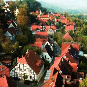 Altstdat Tecklenburg aus der Luft - (c) Tecklenburger Land Tourismus e.V.