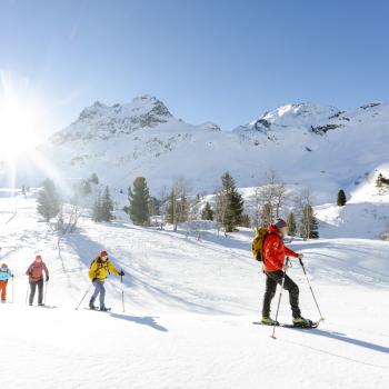 Stapfvergnügen am Fuße der 3.000er - Schneeschuhwanderung Silvretta Bielerhöhe - (c) Stefan Kothner/Montafon Tourismus