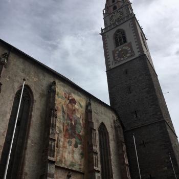 Das Abbild des Heiligen Christopherus an der St. Nikolaus-Kirche -  (c) Enric Boixadós 