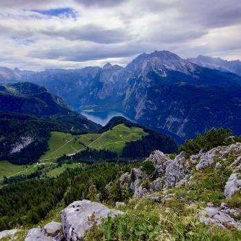 Vom Jenner blickt man auf den Königsee und Watzmann - (c) Christine Kroll