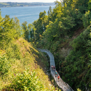 Am Samstag, den 28. März 2026, feiert die Marienschlucht am Bodensee ihre große Wiedereröffnung – diesmal mit einem modernen, sicheren Panoramaweg - (c) TVB Konstanz