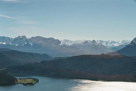 Blick vom Jochberg auf den Walchensee