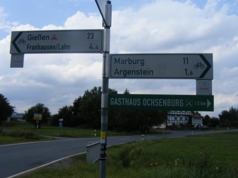 Lahn Radweg Hessen Beschilderung Marburg Gießen