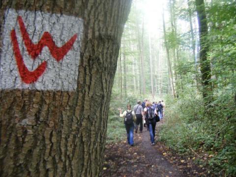 Raus in die Natur! - Der Wandertrend, wie hier am Lahnwanderweg, kommt wieder - (c) Jörg Bornmann