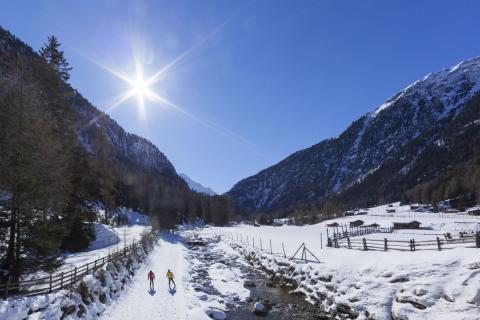 Vinschgau - Im Vinschgau finden sich insgesamt acht ausgewiesene Langlaufgebiete für Skater wie Liebhaber des klassischen Stils. - (c) Vinschgau Marketing/Frieder Blickle