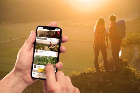 auf den Top Trails of Germany ist man mit der „Digitalen Wandernadel“ unterwegs - (c) Top Trails of Germany